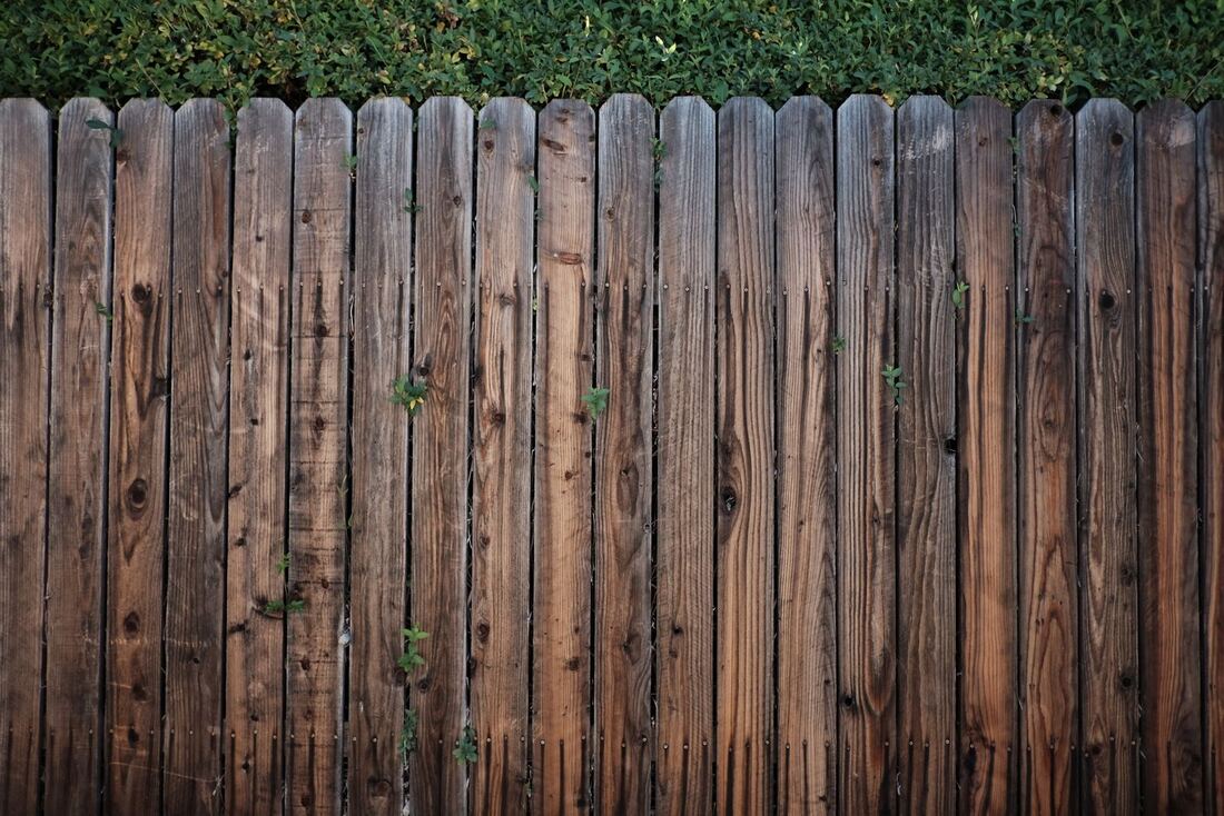Houten schutting